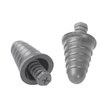 Picture of 3M E-A-R Skull Screws P1300 Silver Universal Thermoplastic Elastomer Foam Uncorded Cone Ear Plugs (Main product image)