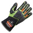 Picture of Ergodyne ProFlex 925F(x) High-Visibility Lime Large Synthetic Leather/Mesh Full Fingered Work Gloves (Main product image)
