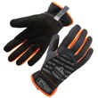 Picture of Ergodyne ProFlex QuickCuff 815 Black/Orange Large Polyester Mesh Full Fingered Work Gloves (Main product image)