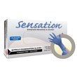 Picture of Microflex High Five Sensation N73 Blue Large Nitrile Powder Free Disposable Gloves (Main product image)