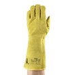 Picture of Ansell ActivArmr 43-216 Yellow Large Split Cowhide Leather Welding & Heat-Resistant Gloves (Main product image)