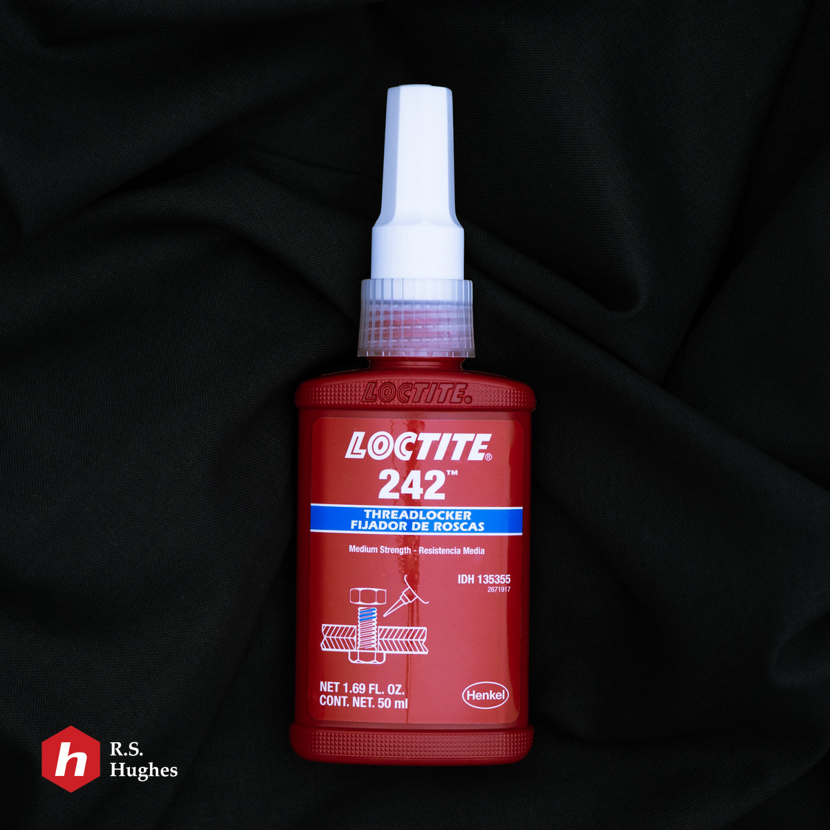 Loctite 242 Blue Threadlocker 24231, IDH:135355 - Medium Strength - 50 ml Bottle