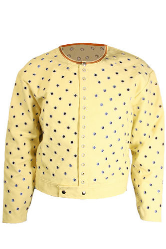 yellow work jacket
