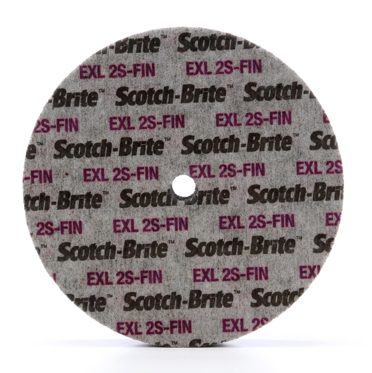 3M Scotch-Brite XL-UW Unitized Silicon Carbide Soft Deburring Wheel - Fine Grade - Arbor Attachment - 6 in Diameter - 1/2 in Center Hole - 1 in Thickness - 13742