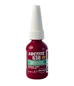 Loctite 638 Retaining Compound Green Liquid 10 ml Bottle - 21447
