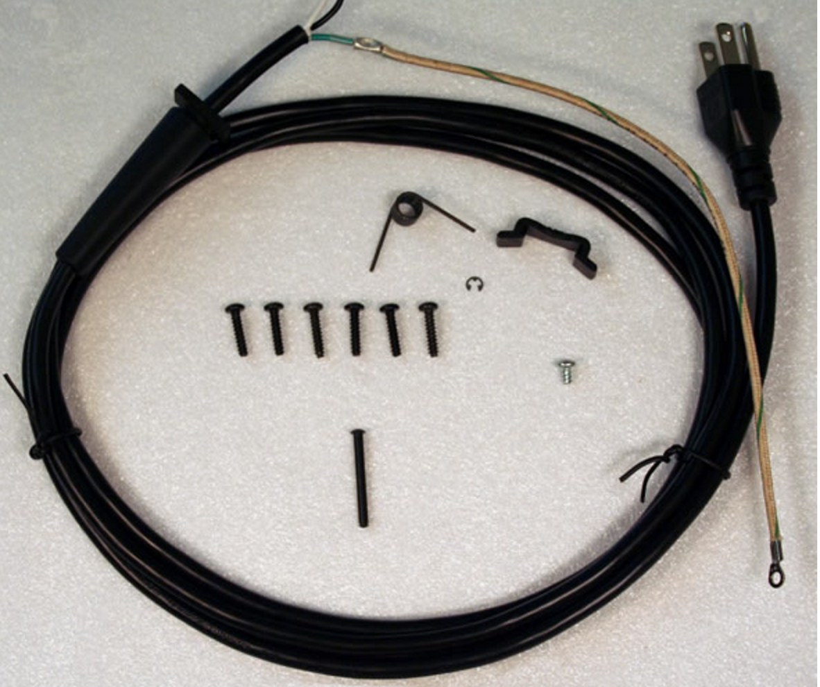 Schild Manufacturing Hot Melt Power Cord Kit - For Use With EC Hot Melt Applicator Includes (6) x Handle Screw, End Clip, E-Ring, Ground Screw, Power Cord Assembly, Spring, Trigger Pin - 89558