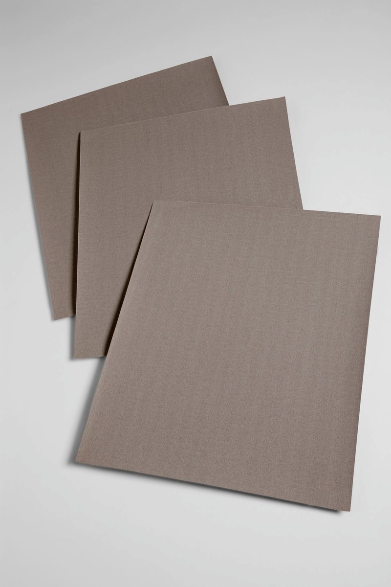 3M 211K Sand Paper Sheet 02410 - 9 in x 11 in - Aluminum Oxide - 80 - Medium