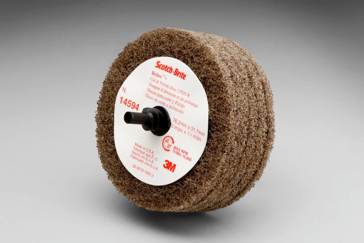 3M Scotch-Brite C5-ZR Roloc Quick Change Disc 14594 - 3 in - Aluminum Oxide - Medium