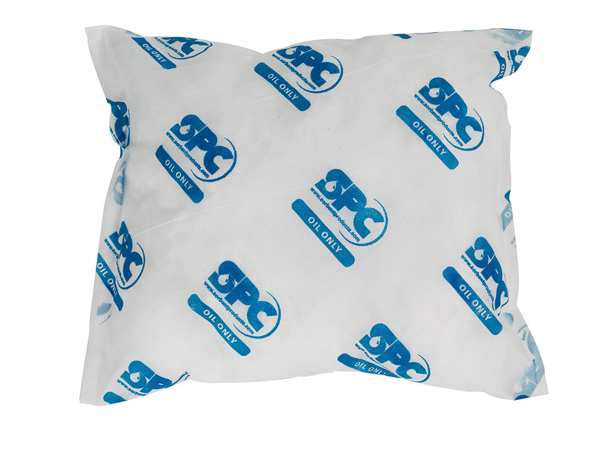 Brady White Polypropylene 28 gal Absorbent Pillow 107743 - 18 in Width - 18 in Length - 662706-18201