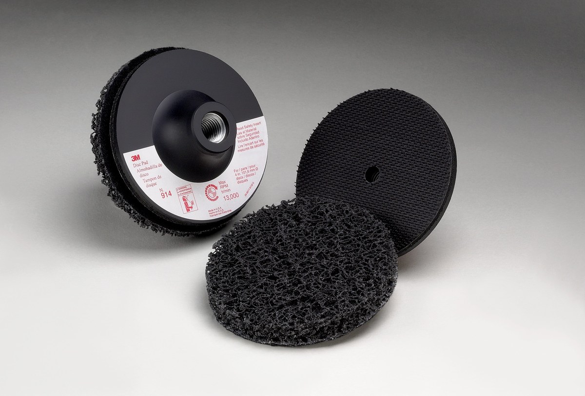 3M Scotch-Brite 914CS Non-Woven Silicon Carbide Sanding Disc Set - Very Coarse Grade(s) Included - 4 in Diameter - 4 in Diameter Included - 18428