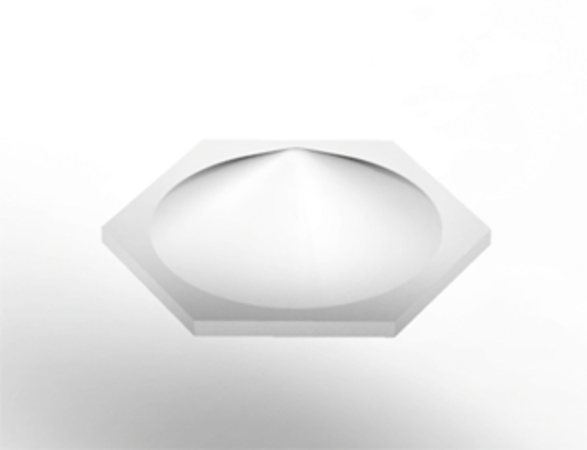 3M Bumpon SJ6553 Clear Bumper/Spacer Pad - Hexagonal Shaped Bumper - 0.375 in Width - 0.12 in Height - 45043