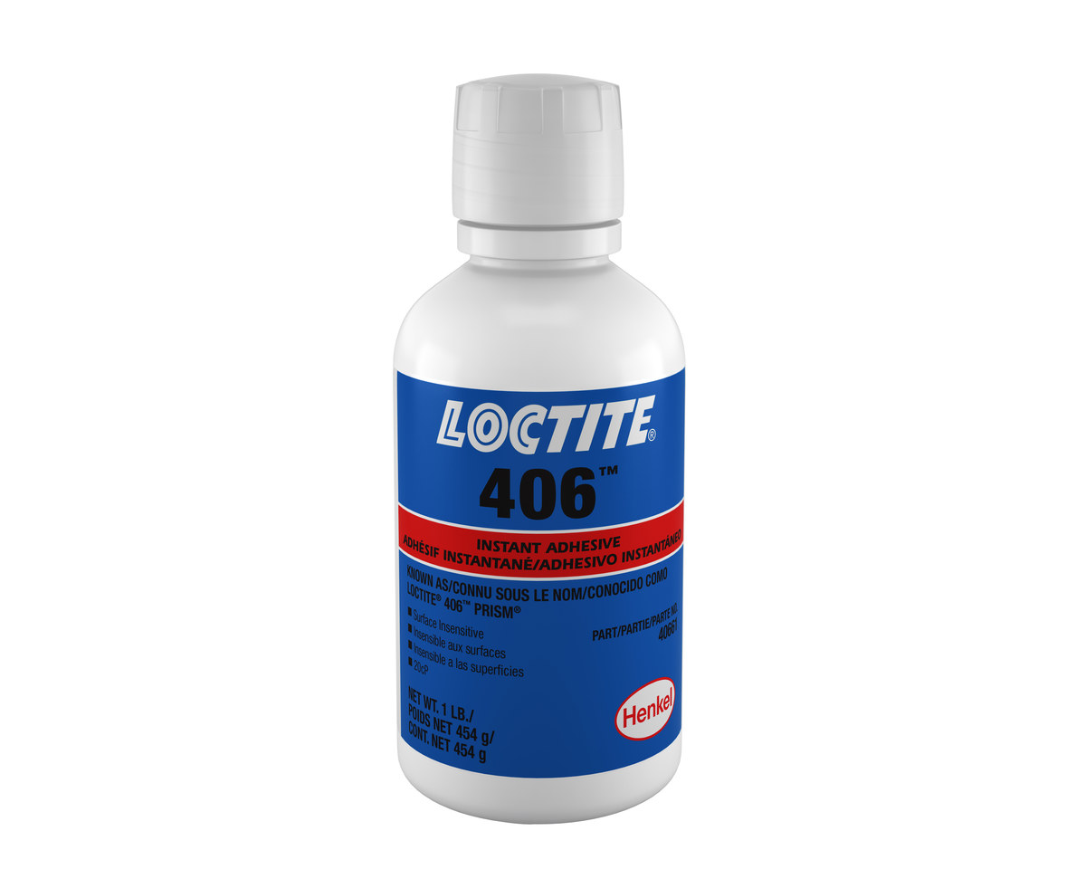 Loctite 406 Surface Insensitive Cyanoacrylate Adhesive - 1 lb Bottle - 40661, IDH:237295