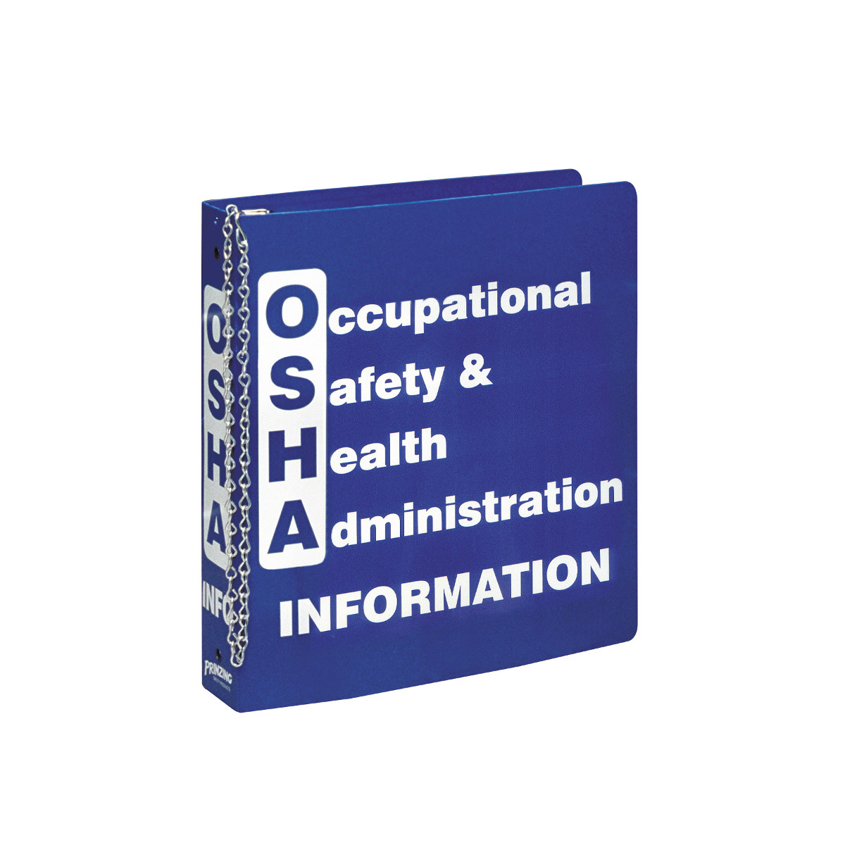 Brady MSDS & GHS Data Sheet Binder BR806E - White on Blue - 45334