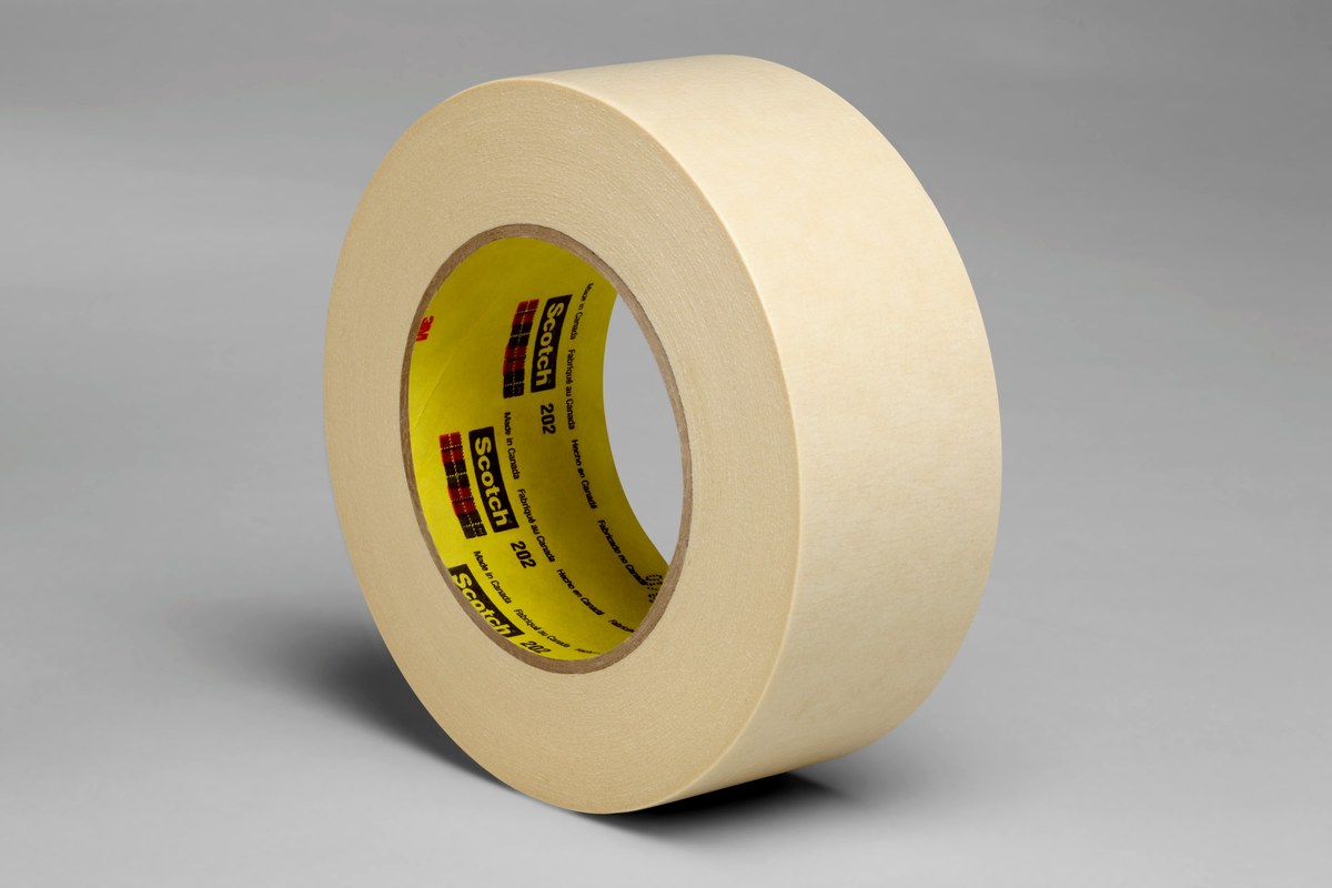 3M Scotch 202 Tan General Purpose Masking Tape - 72 mm (2 13/16 in) Width x 55 m Length