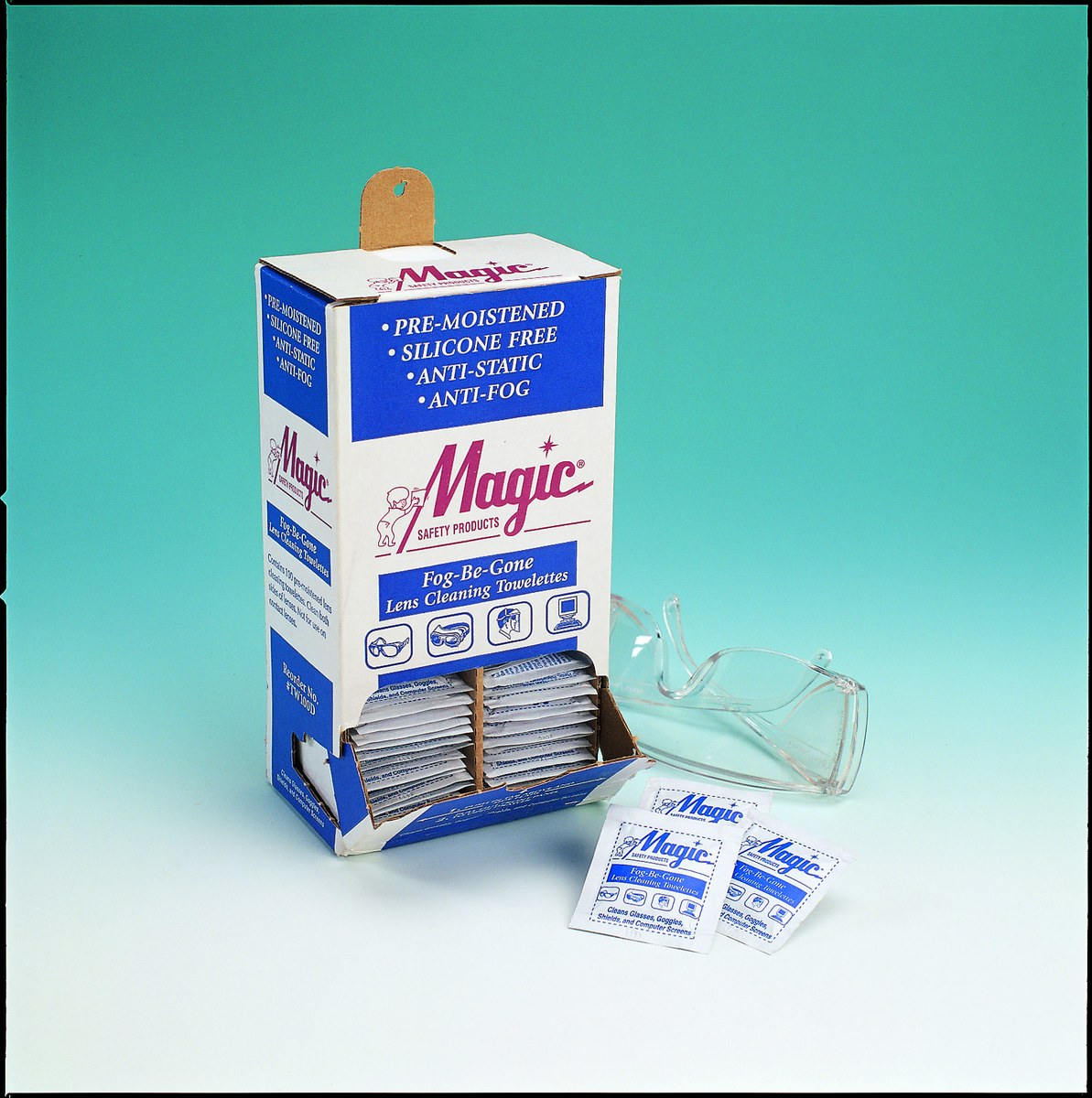 100/Box 85-9000 Majestic Lens Cleaning Towelettes Pre-Moistened Anti-Fog Wips