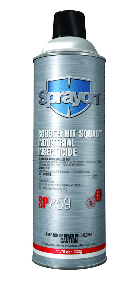 Sprayon Hit Squad SP859 Insect Repellant - Spray 11.75 oz Aerosol Can - 16 oz Net Weight - 90858