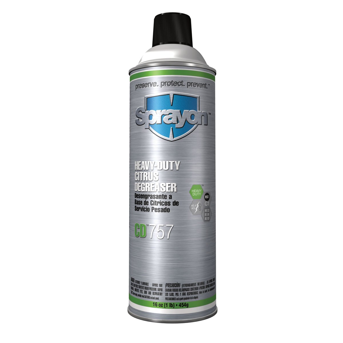 Sprayon CD757 Degreaser - Spray 16 oz Aerosol Can - 16 oz Net Weight - 90757