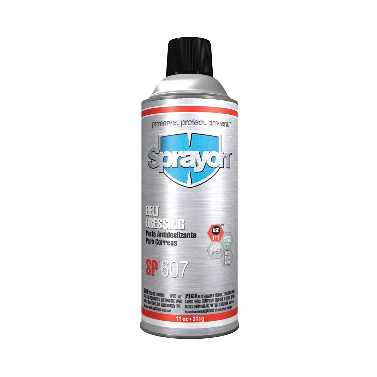 Sprayon SP607 Amber Belt Dressing - Spray 11 oz Aerosol Can - 11 oz Net Weight - 90607
