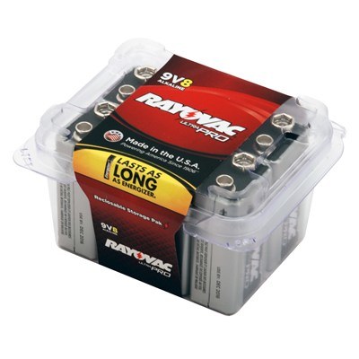 Rayovac UltraPro AL9VA-8PPJ Standard Battery - 9V - Alkaline - 47408