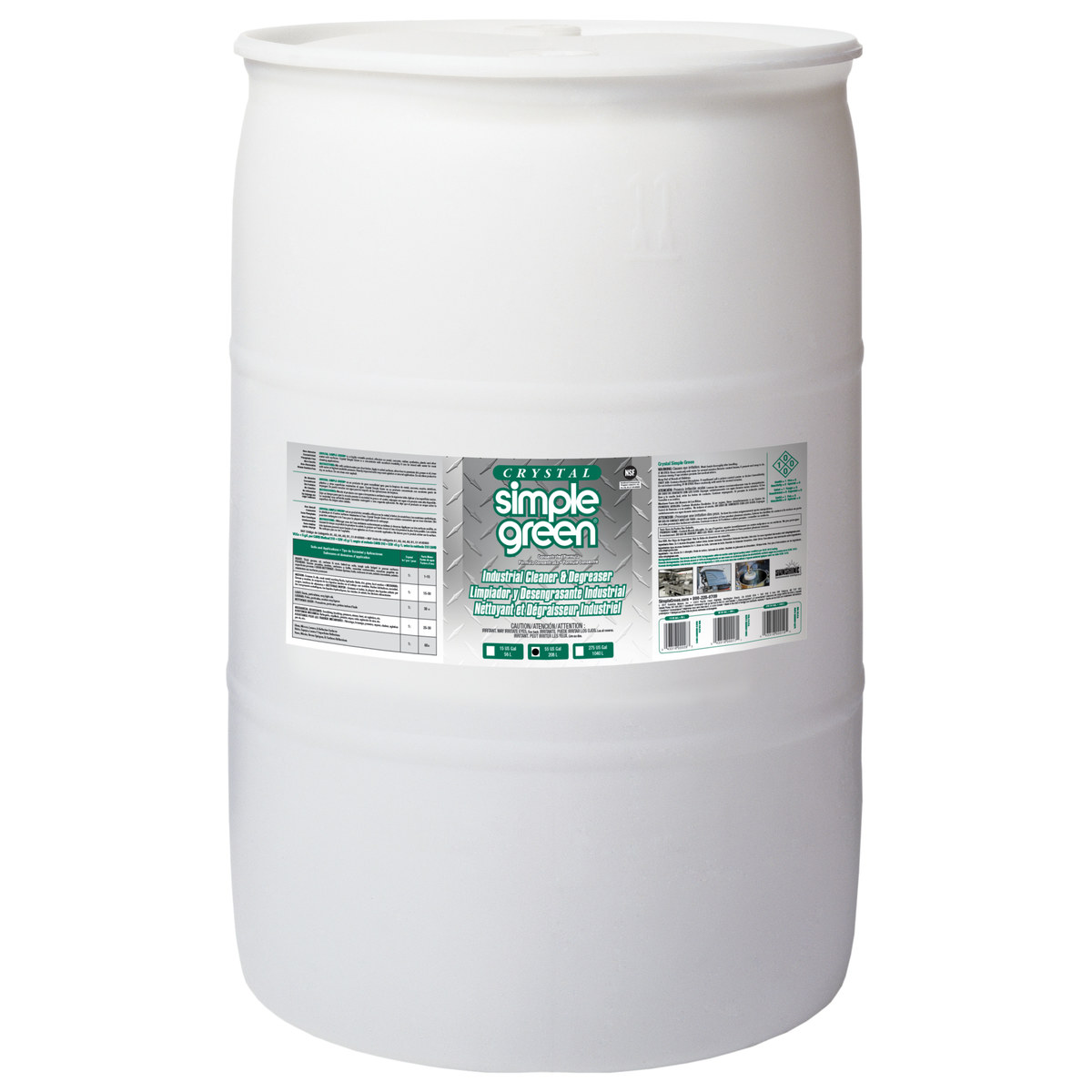 Simple Green Crystal Cleaner/Degreaser Concentrate - Liquid 55 gal Drum - 19055