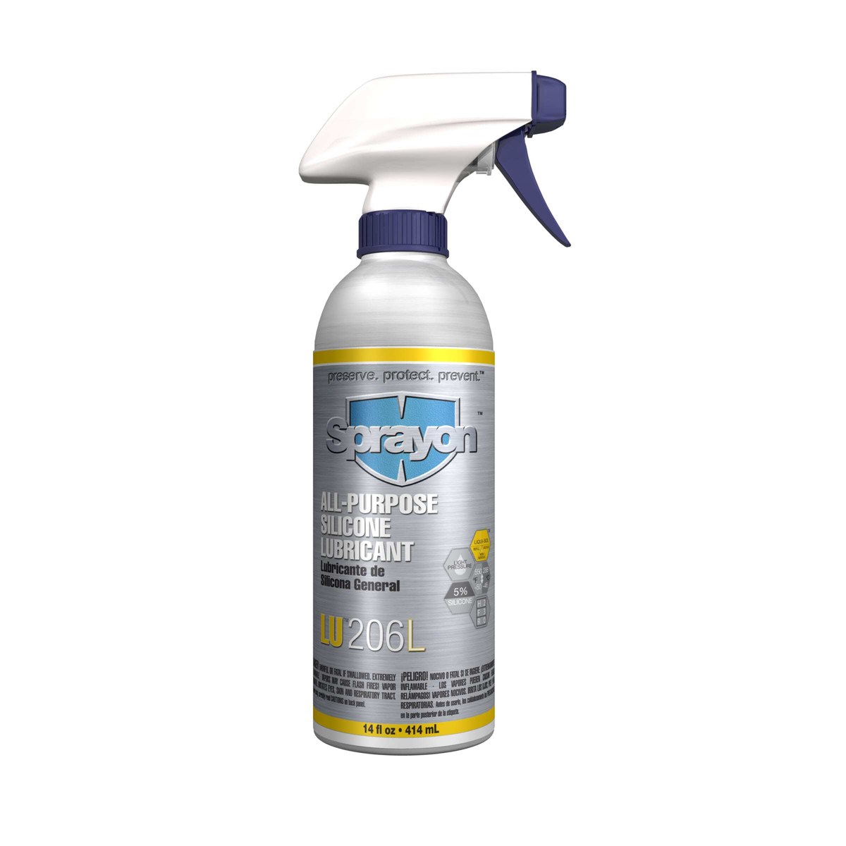 Sprayon LU 206 Clear Lubricant - 14 oz Aerosol Can - 14 fluid oz Net Weight - 20699