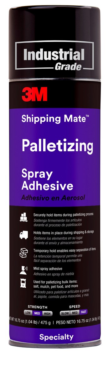 3M Shipping-Mate Palletizing 85844 Spray Adhesive Clear Aerosol 24 fl oz Aerosol Can
