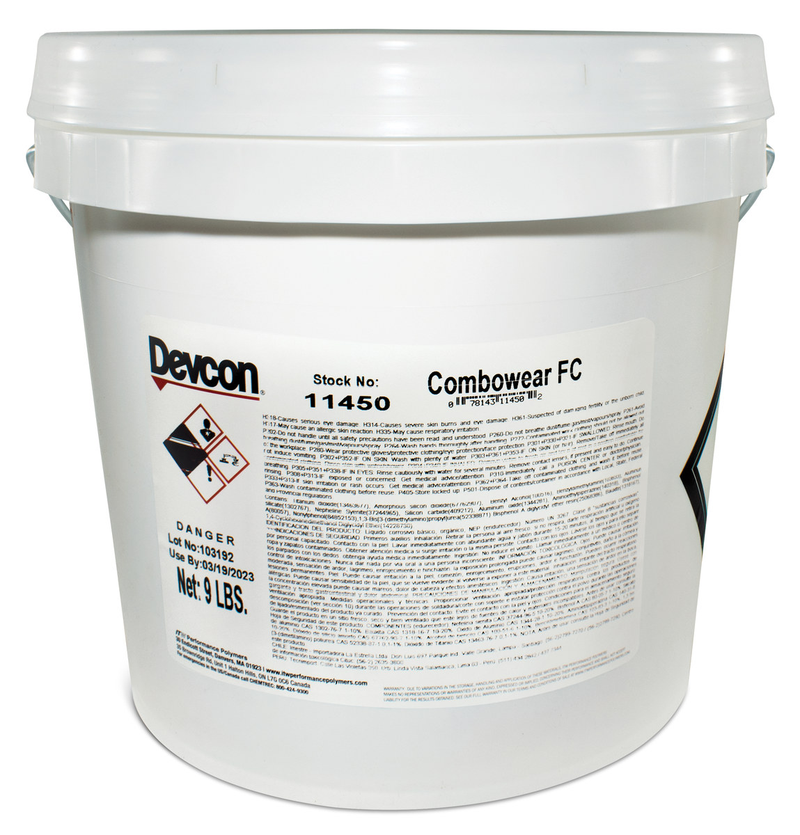 Devcon Base & Accelerator (B/A) Asphalt & Concrete Sealant - Gray Liquid 9 lb Pail - 11450