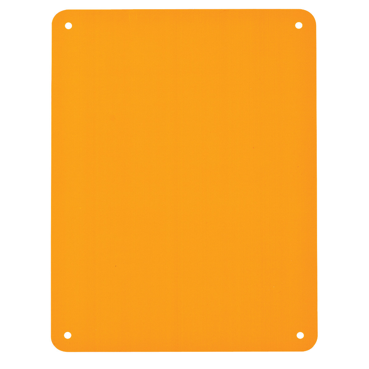 Brady B-401 Polystyrene Rectangle Orange Sign Blank - 14.25 in Width x 10.25 in Height - 13628