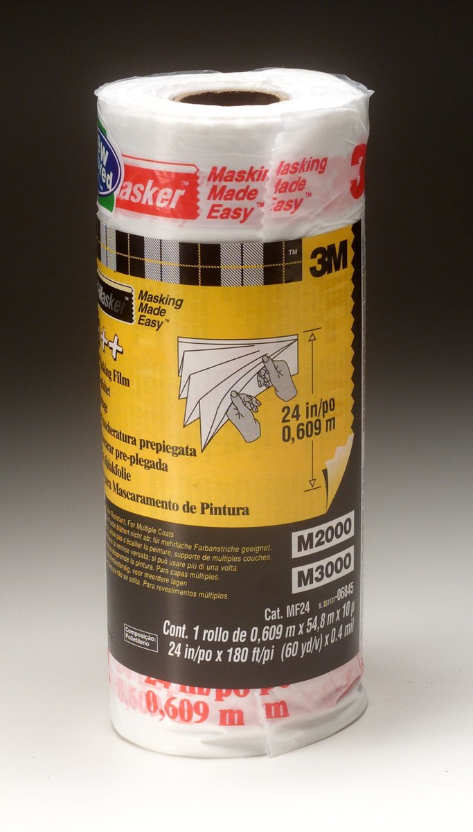 3M Hand Masker Masking Film - 24 in Width x 180 ft Length - 06845