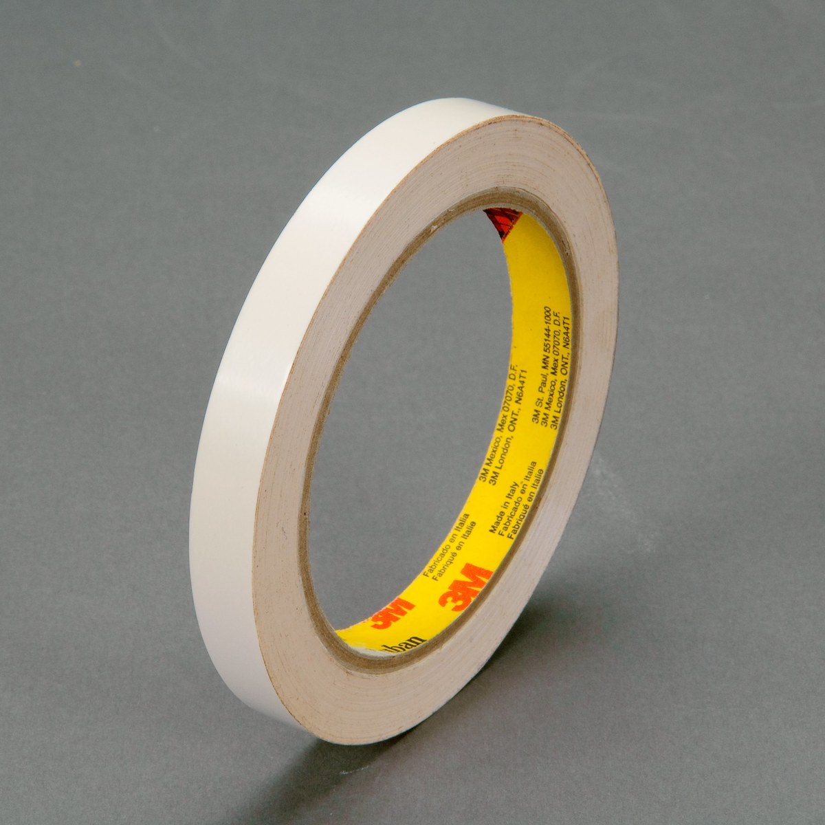 3M Scotch 690 White Color Coding Bag/Packaging Tape - 12 mm Width x 66 m Length - 2.3 mil Thick - 61655