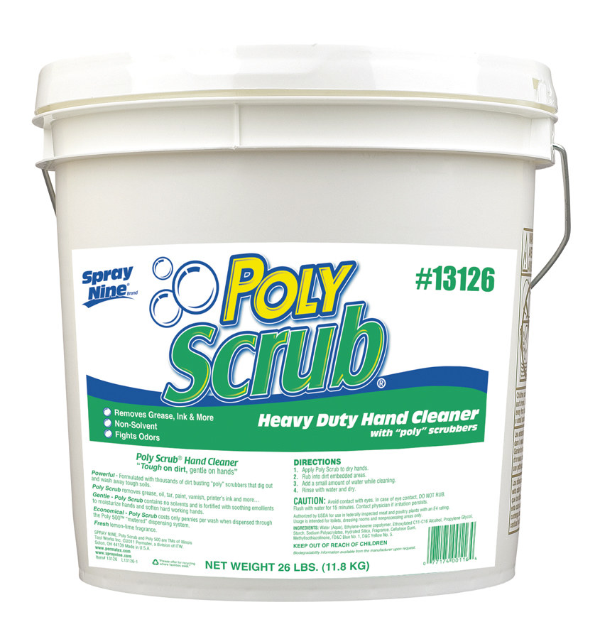Spray Nine Poly Scrub Hand Cleaner 26 Lb Tub Spray Nine 13126 Rshughes Com