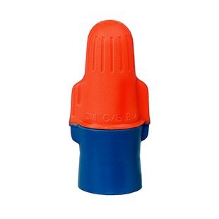 3M O/B+POUCH BKN Blue / Orange Polypropylene Wire Connector - Wire Connector - 43152