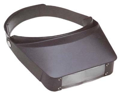 Excelta Three Star Magnifier Visor 455A - 2.2X Magnification