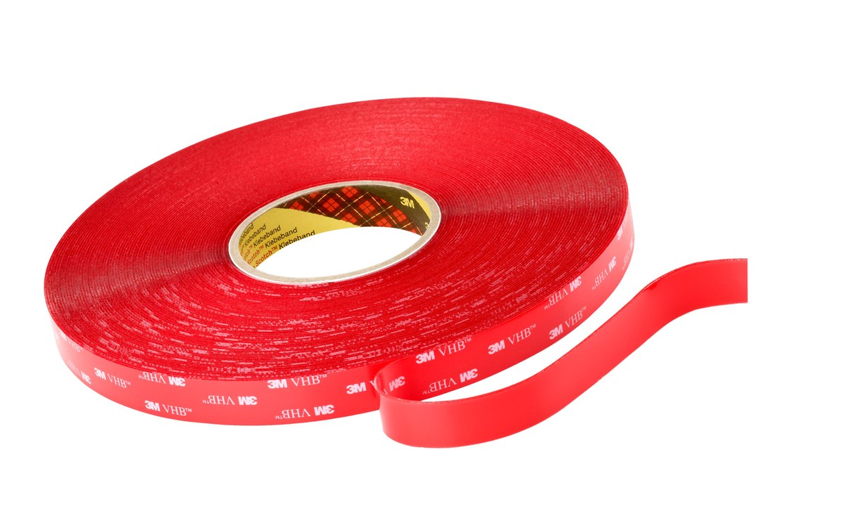 3M 4910 Clear VHB Tape - 3/4 in Width x 15 yd Length - 40 mil Thick