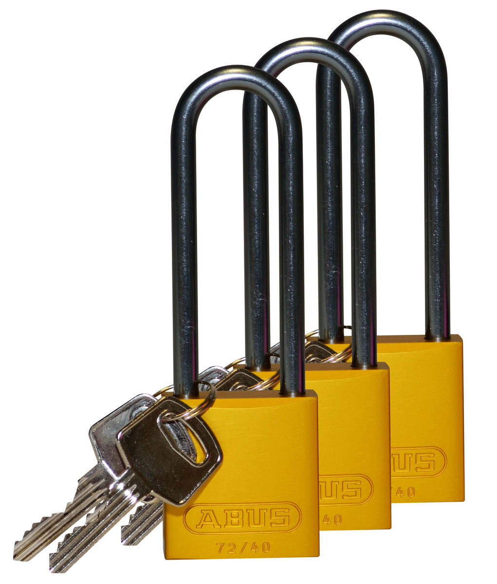 Brady 123305 Aluminum Padlocks Yellow Brady Corp Brady 123305 Aluminum Padlocks Yellow Brady Corp