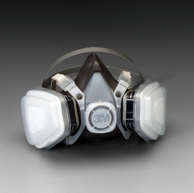 3M 5000 Series 51P71 Gray Small Thermoplastic Elastomer P95 Half Mask Facepiece Respirator - 051138-66068