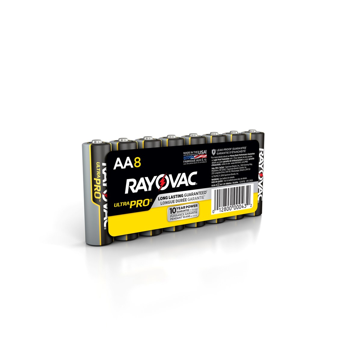 Rayovac UltraPro ALAA-8J Standard Battery - AA - Alkaline - 00043