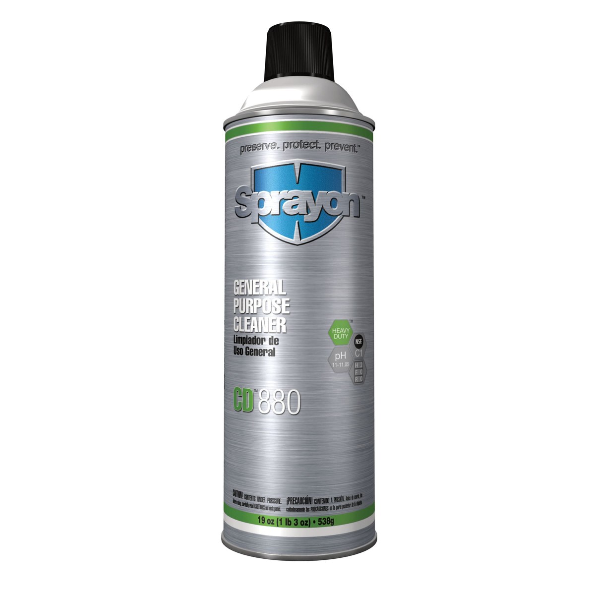 Sprayon CD880 Cleaner - Spray 19 oz Aerosol Can - 19 oz Net Weight - 90880