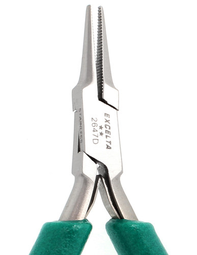 Excelta Two Star 2647D Needle Nose Gripping Pliers - 4 3/4 in - EXCELTA 2647D