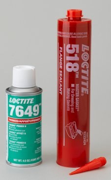 Loctite 518 Gasket Sealant Red Gel 300 ml Cartridge Includes 4.5 oz Loctite 7649 Primer - 22424