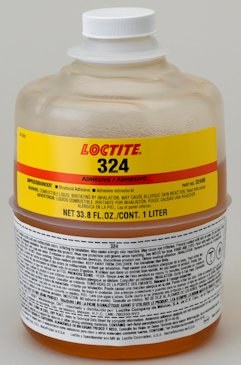 Loctite 324 Amber One-Part Methacrylate Adhesive - 1 L Bottle - 32490