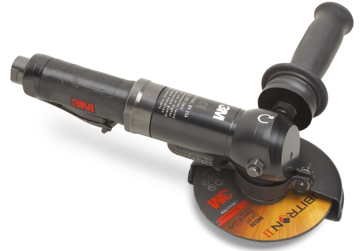 3m Pneumatic Right Angle Cut Off Wheel Tool 4 1 2 In Diameter 1 2 In Fnpt Inlet 1 5 Hp 7010326873 Rshughes Com