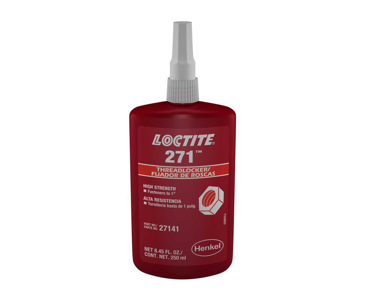 Loctite 271 Red Threadlocker 27141, IDH:88441 - High Strength - 250 ml Bottle