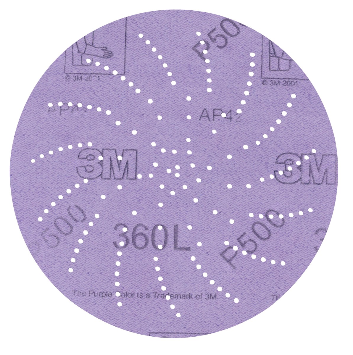 3M Hookit 360L Hook & Loop Disc 20821 - Aluminum Oxide - 3 in - P220 - Very Fine