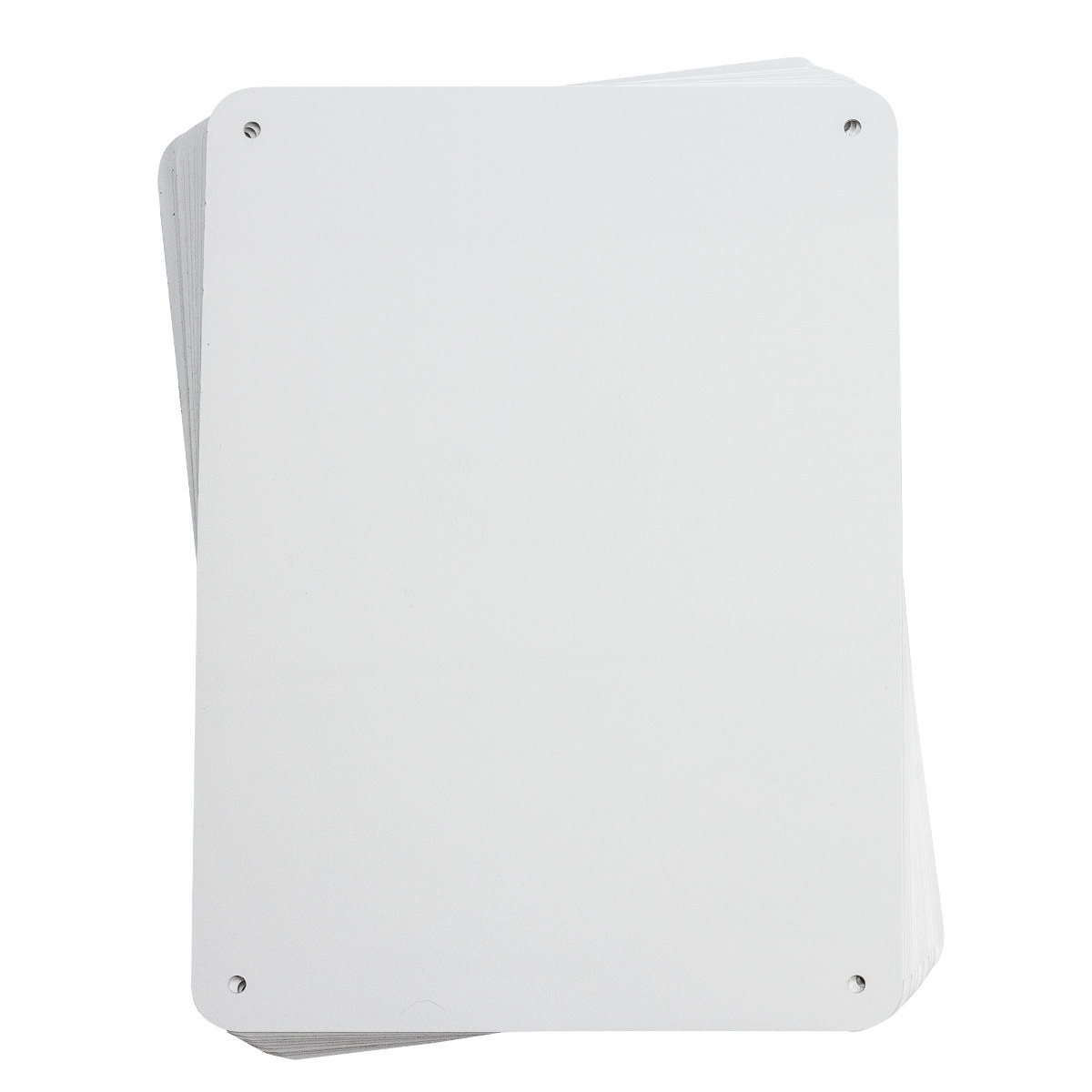 Brady B-555 Aluminum Rectangle White Sign Blank - 10.25 in Width x 7.25 in Height - 13632