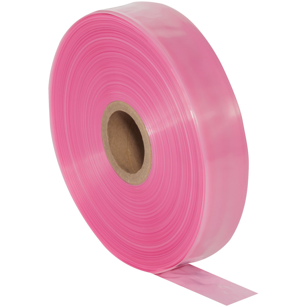Pink Pack of 1 Boxes Fast BFPTAS0204 Anti-Static Poly Tubing 4 Mil 2 x 1075 