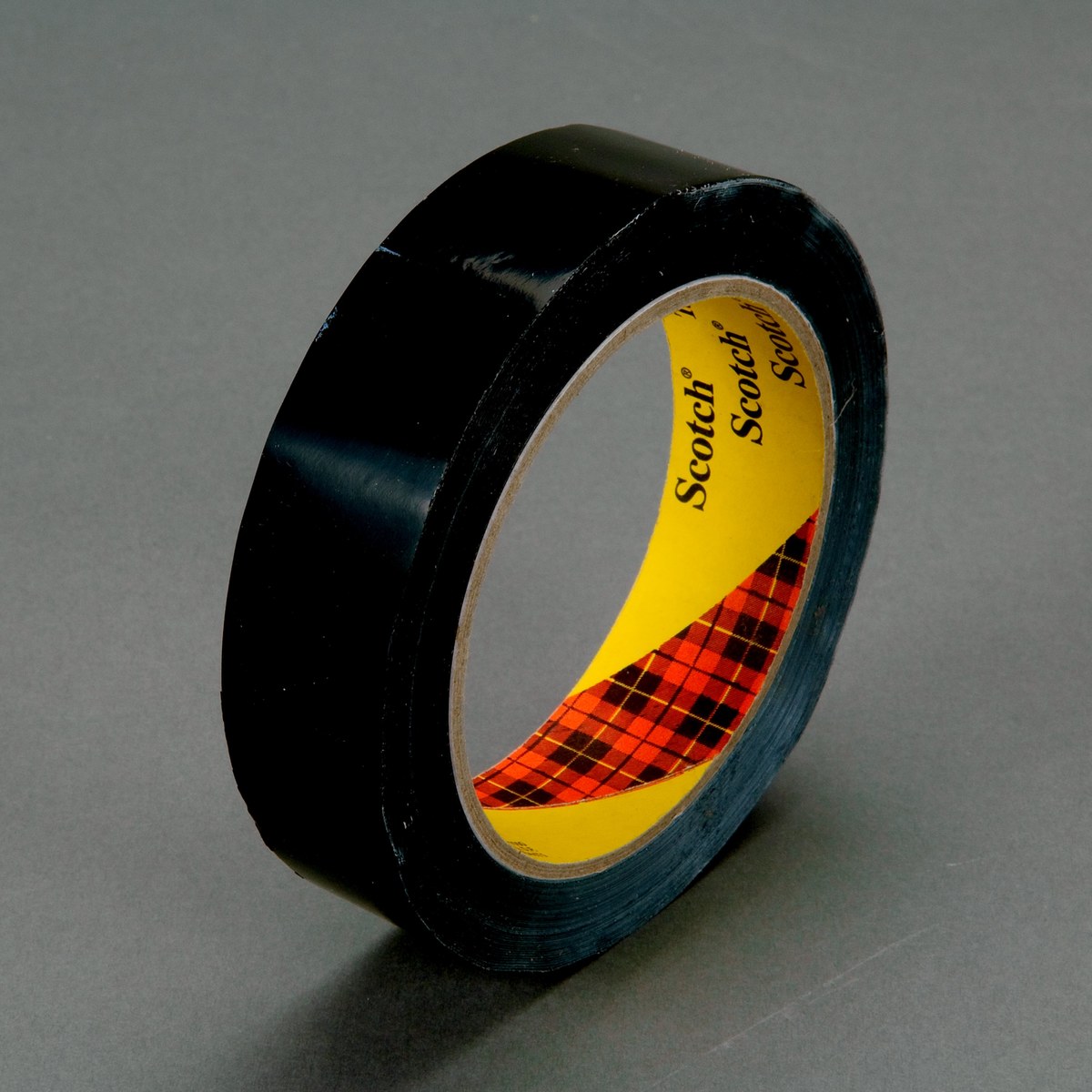3M Scotch 7000096091 Black Color Coding Bag/Packaging Tape - 24 mm Width x 66 m Length - 2.3 mil Thick - 61635