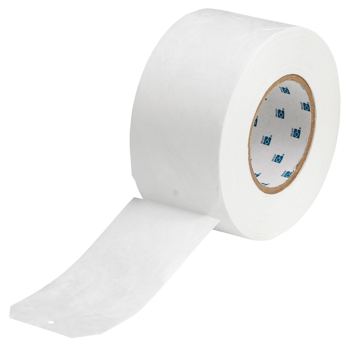 Brady THT-33-411-1 Die-Cut Printer Label Roll - 3 in x 6 in - Polyolefin - White - B-411 - 30223