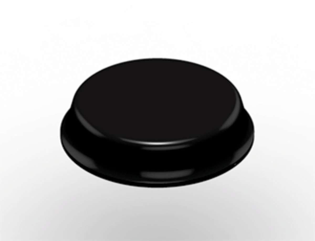 3M Bumpon SJ5744 Black Bumper/Spacer Pad - Cylindrical Shaped Bumper - 0.75 in Width - 0.161 in Height - 67328