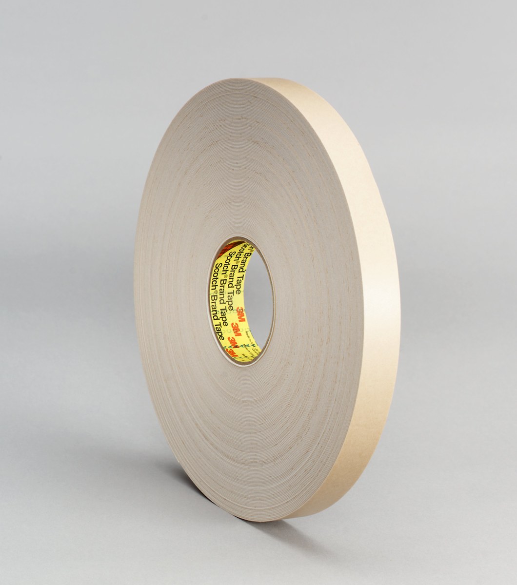 3M 4492W White Double Coated Foam Tape - 3/4 in Width x 72 yd Length - 1/32 in Thick - 24316